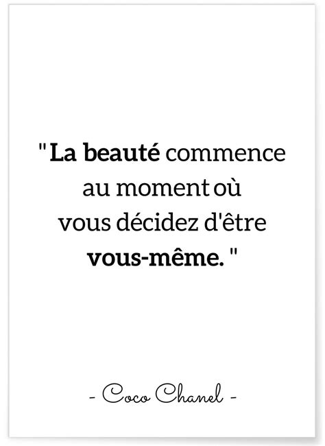 la beaute commence coco chanel|Coco Chanel phrases.